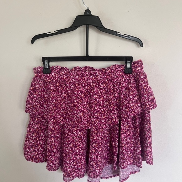 Aeropostale Dresses & Skirts - Aeropostale Pink Ruffled Tiered Mini Skirt 310